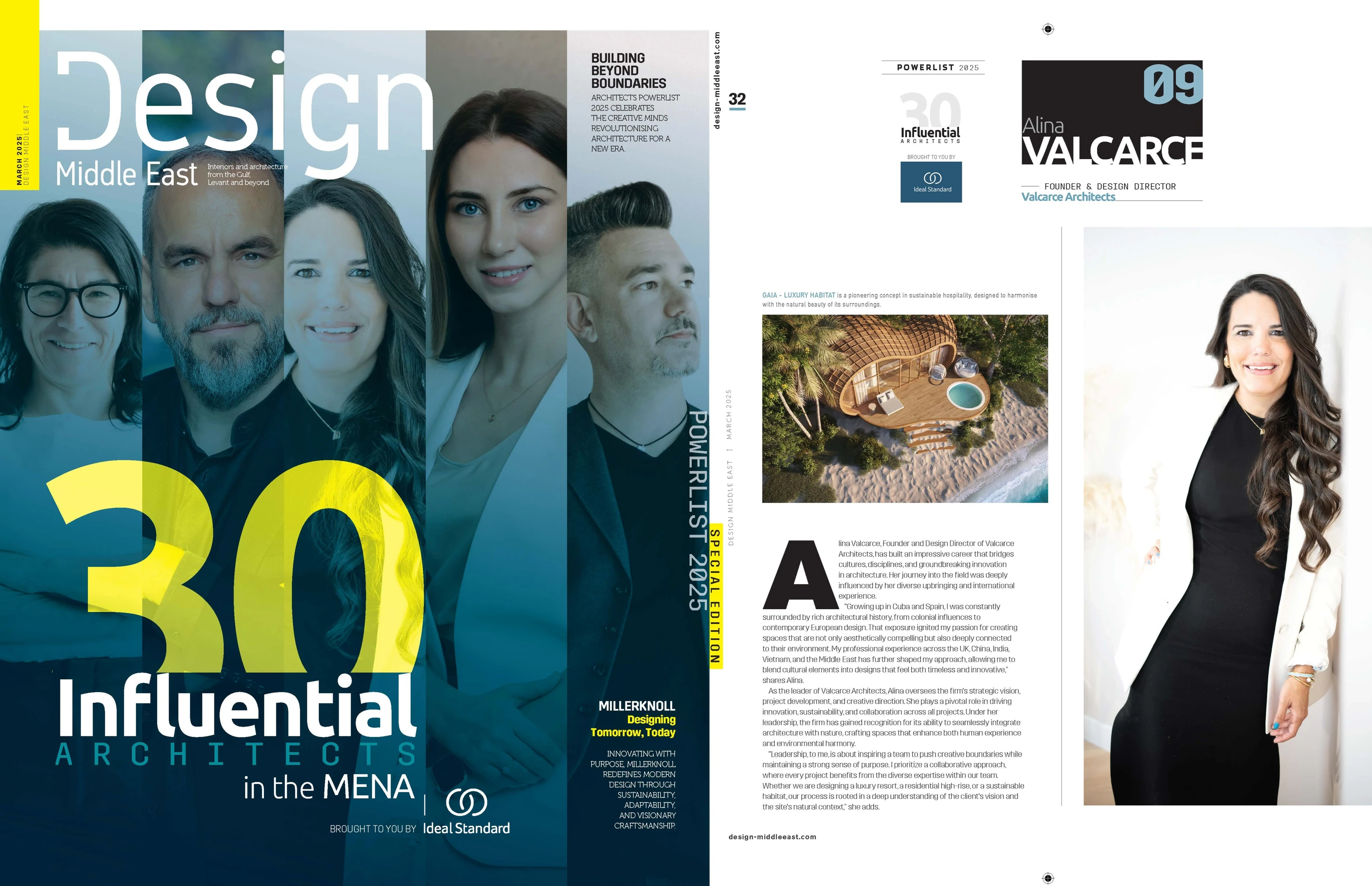 Alina Valcarce Ranks 11th on the Creative 30 Powerlist 2025 Founder & Design Director, Valcarce Architects
