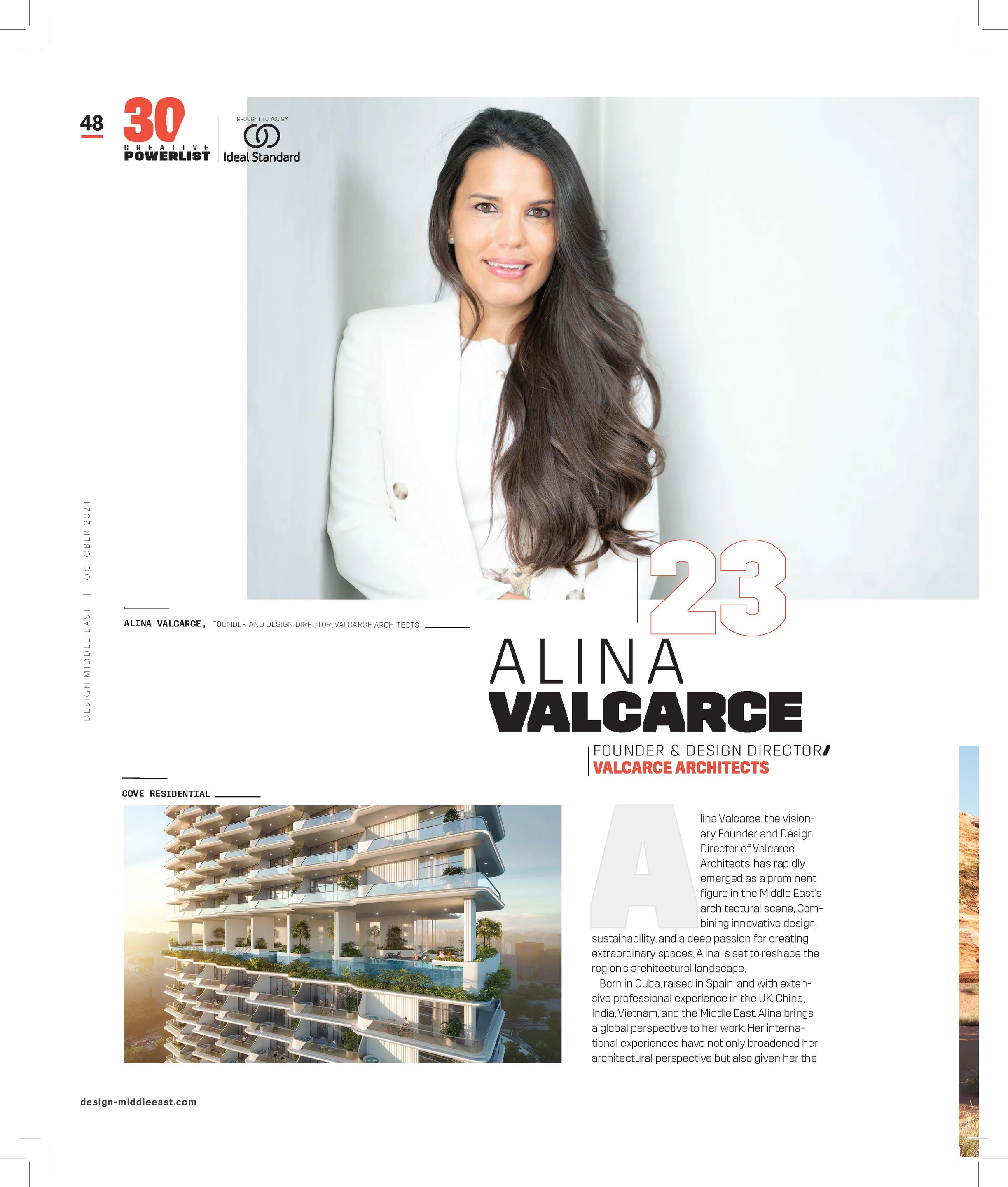 Alina Valcarce Ranks 23rd on the Creative 30 Powerlist 2024
