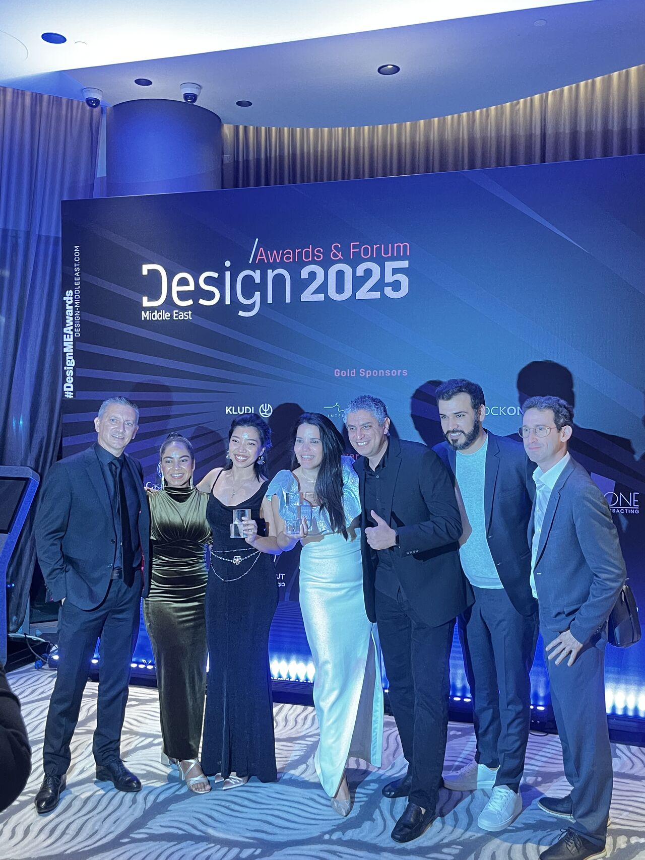 Valcarce Architects team at the Design Middle East Awards 2025