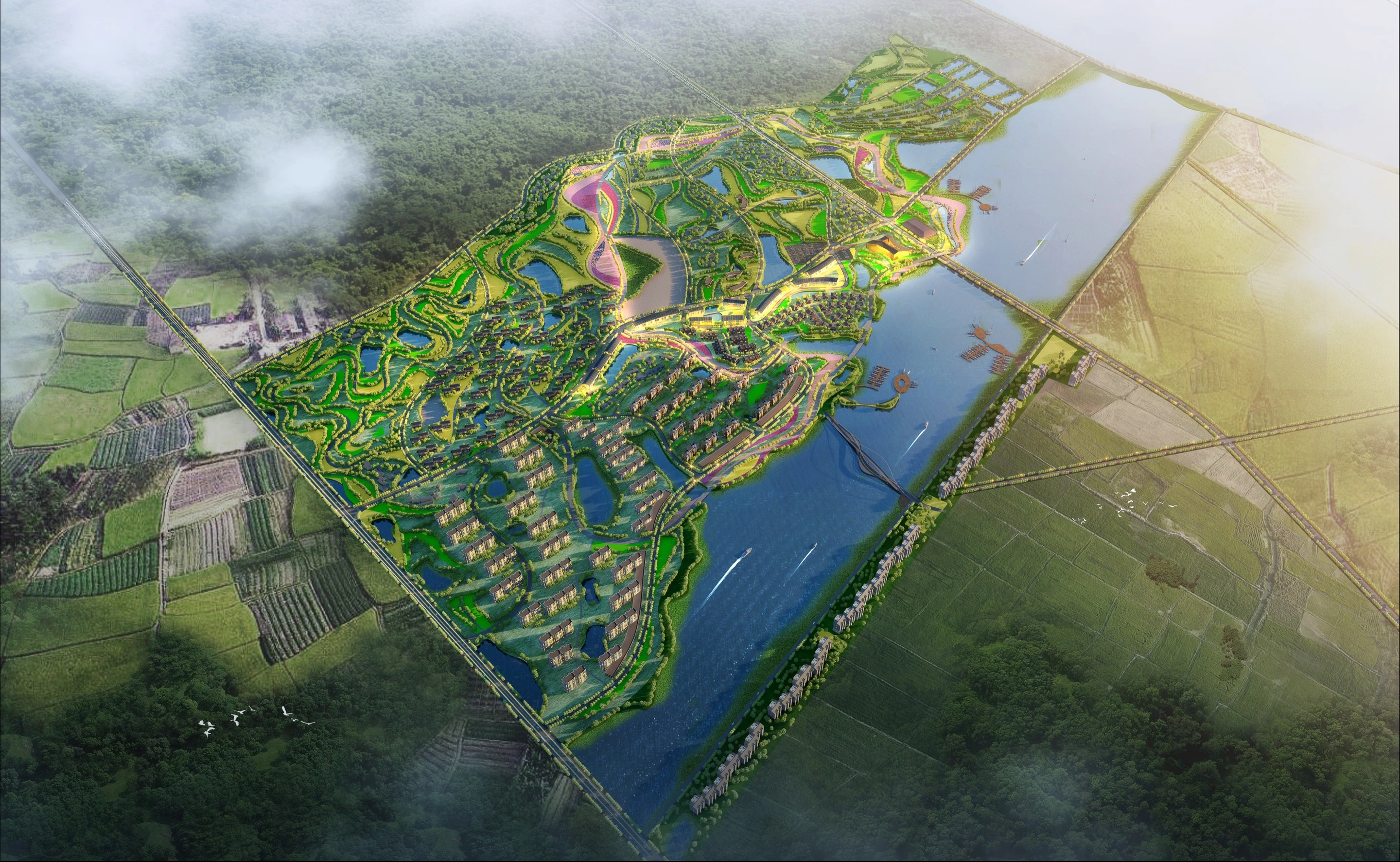 YUEYANG ECOLOGICAL TOURISM TOWN MASTERPLAN, Architecture / Exterior