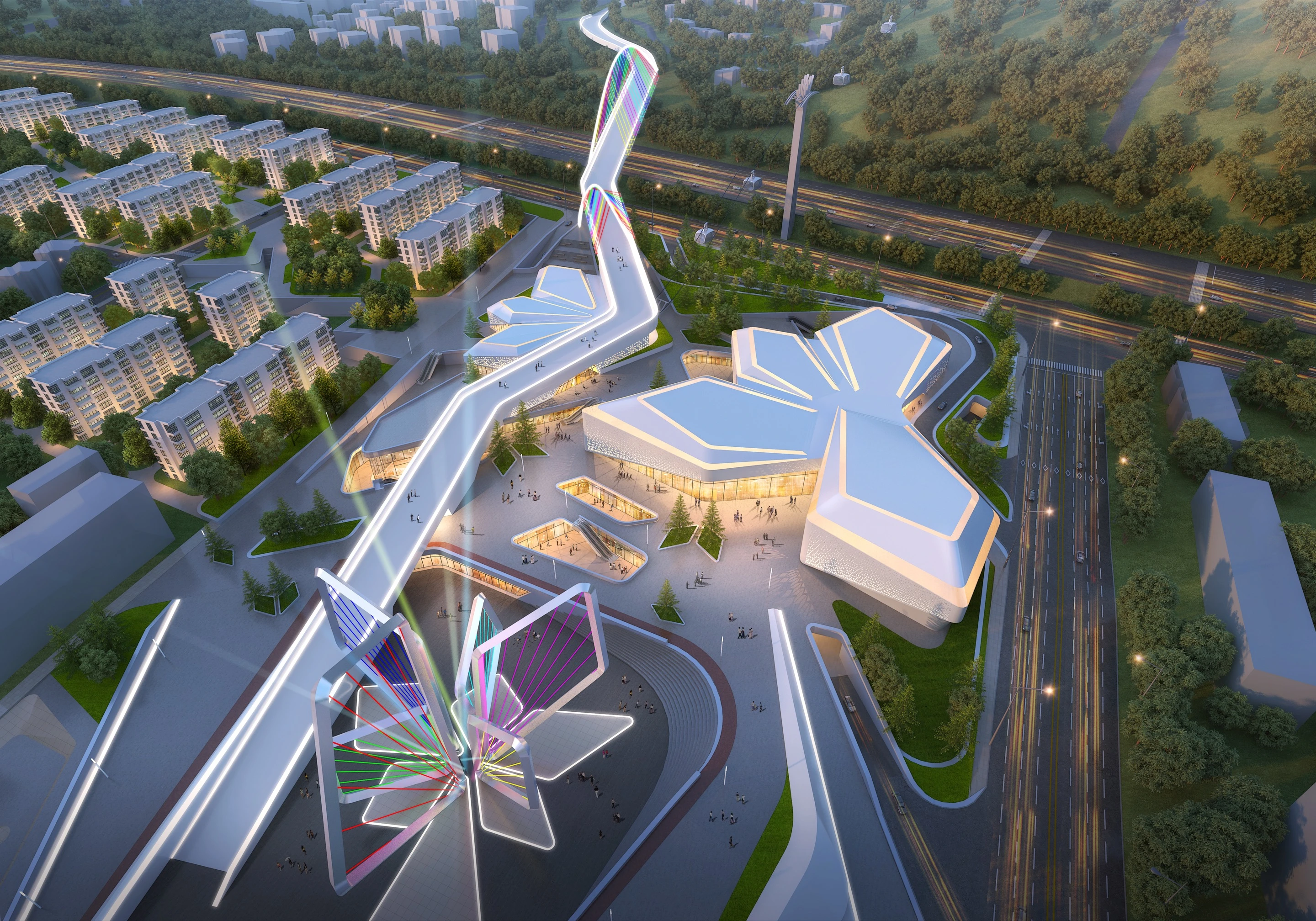 CHONGLI OLYMPIC PLAZA, Architecture / Exterior