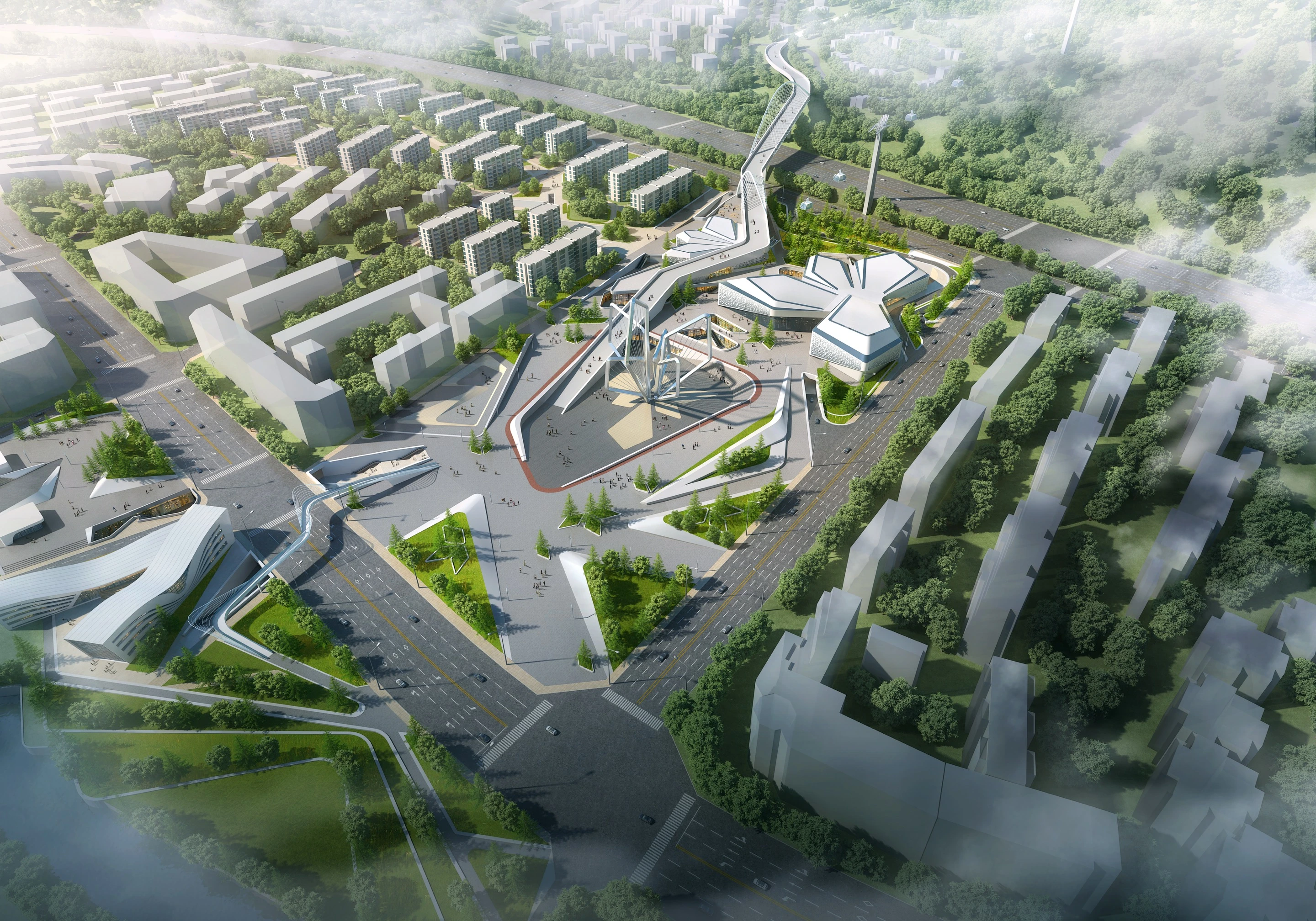 CHONGLI OLYMPIC PLAZA, Architecture / Exterior