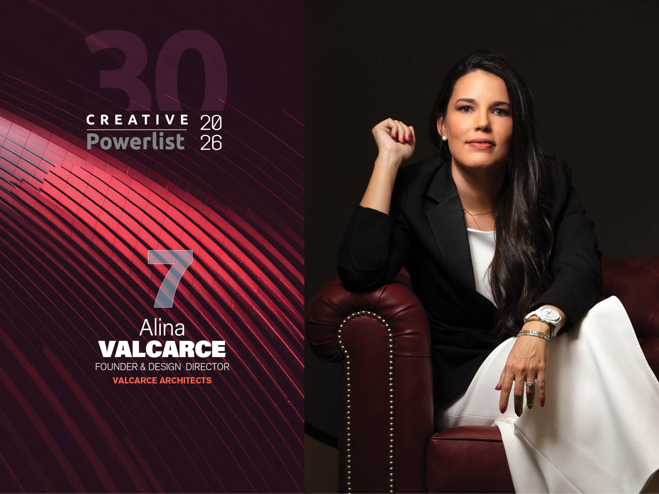 Alina Valcarce Ranks No. 7 in Design Middle East’s Creative 30 Powerlist 2026