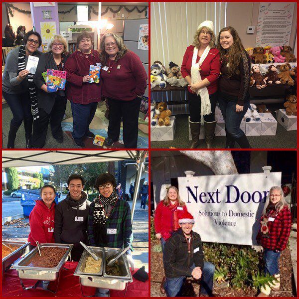 Collage of volunteers and staff at the 2023 Winter Open House