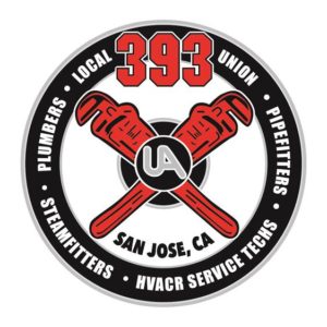 Plumbers, Steamfitters and HVACR Service Techs UA Local 393, San Jose, logo