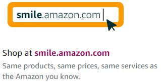Shop at smile.amazon.com: same products, same prices, same services