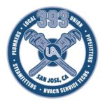 Plumbers, Steamfitters and HVACR Service Techs UA Local 393, San Jose, logo