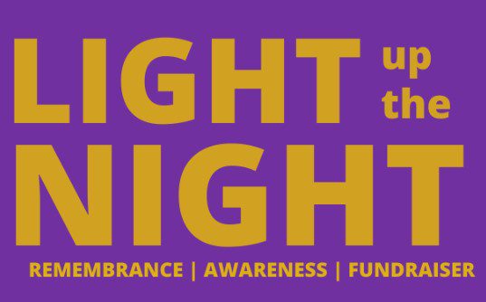 Light Up the Night: remembrance, awareness, fundraiser