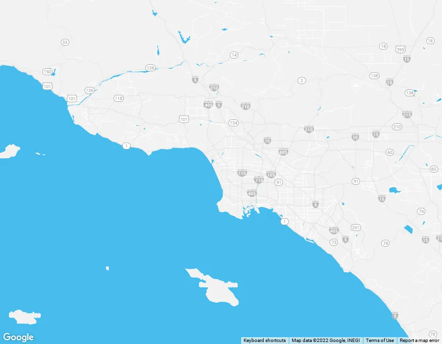 Los Angeles map