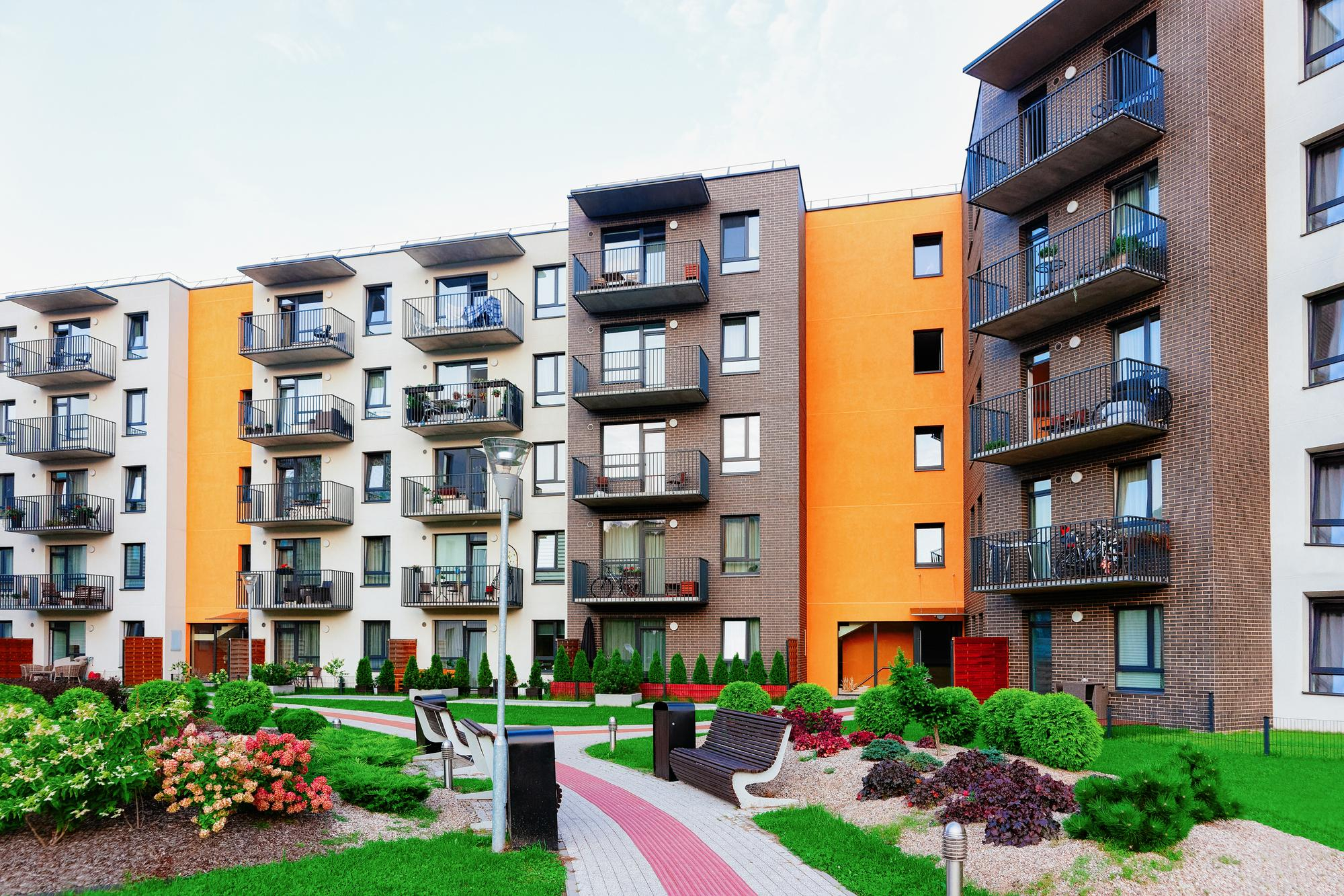 Modern apartment community