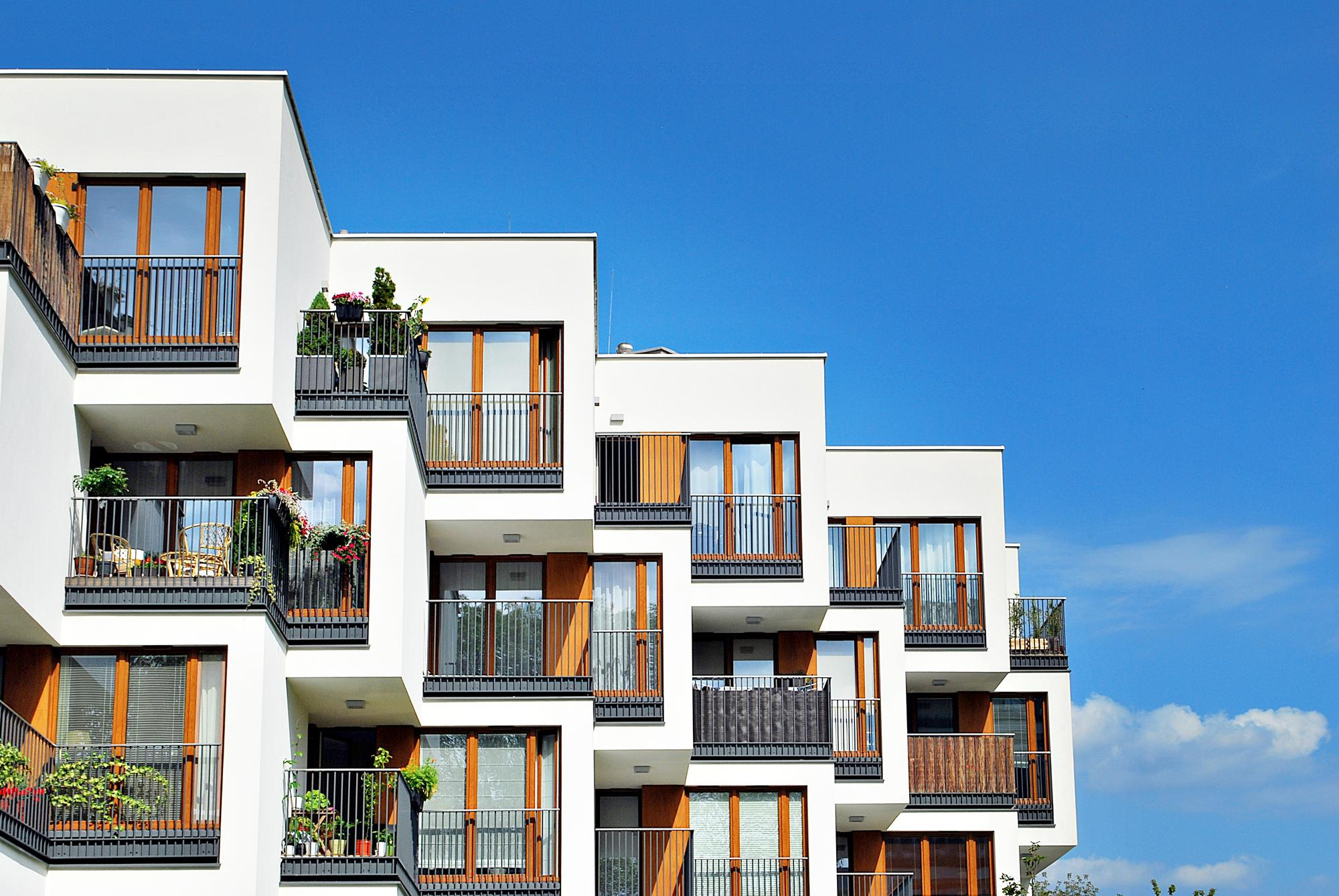 Modern multifamily apartment community