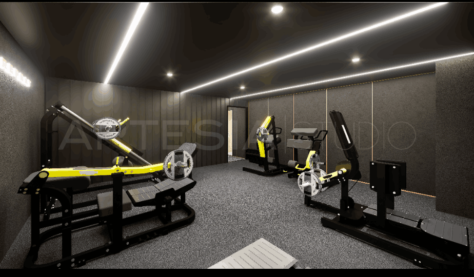 Ambiance plateau musculation LEVEL Thonon-les-Bains