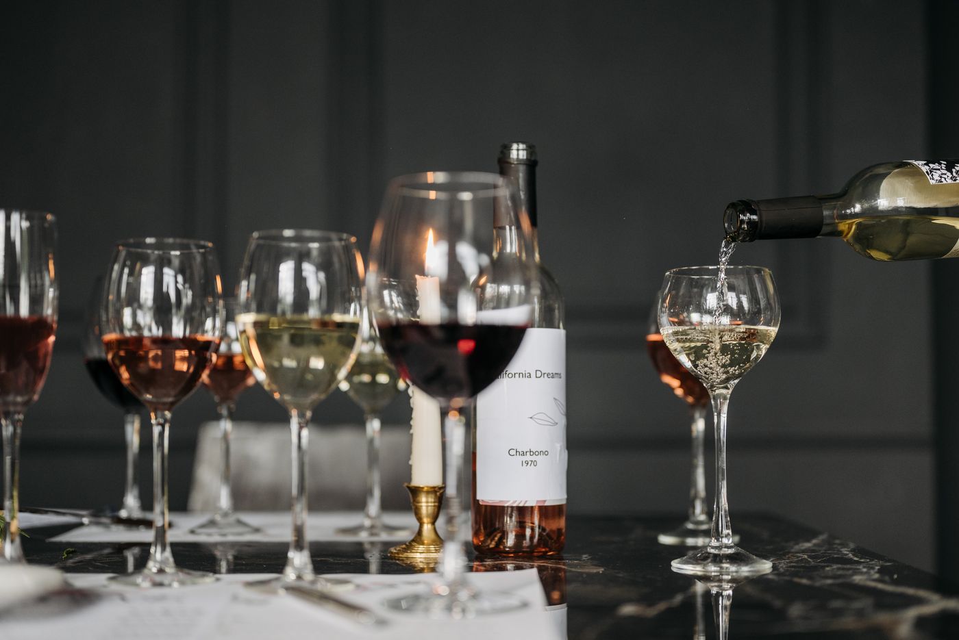 Wine poured at a SPARK evening in Bangkok