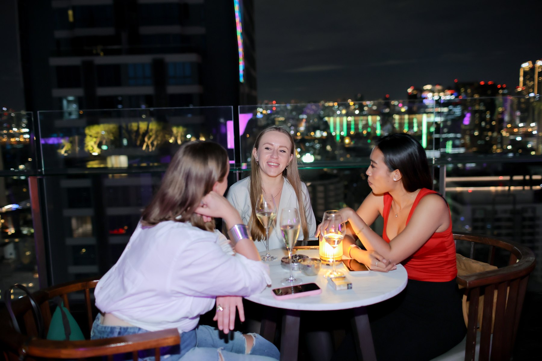 Conversation around the table at a previous SPARK event in Bangkok