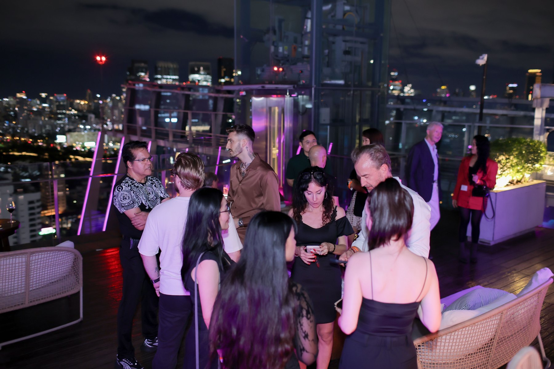 An evening above the city at a previous SPARK event in Bangkok
