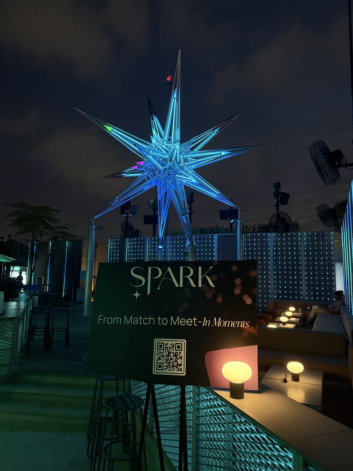 SPARK sign lit at the Singapore launch