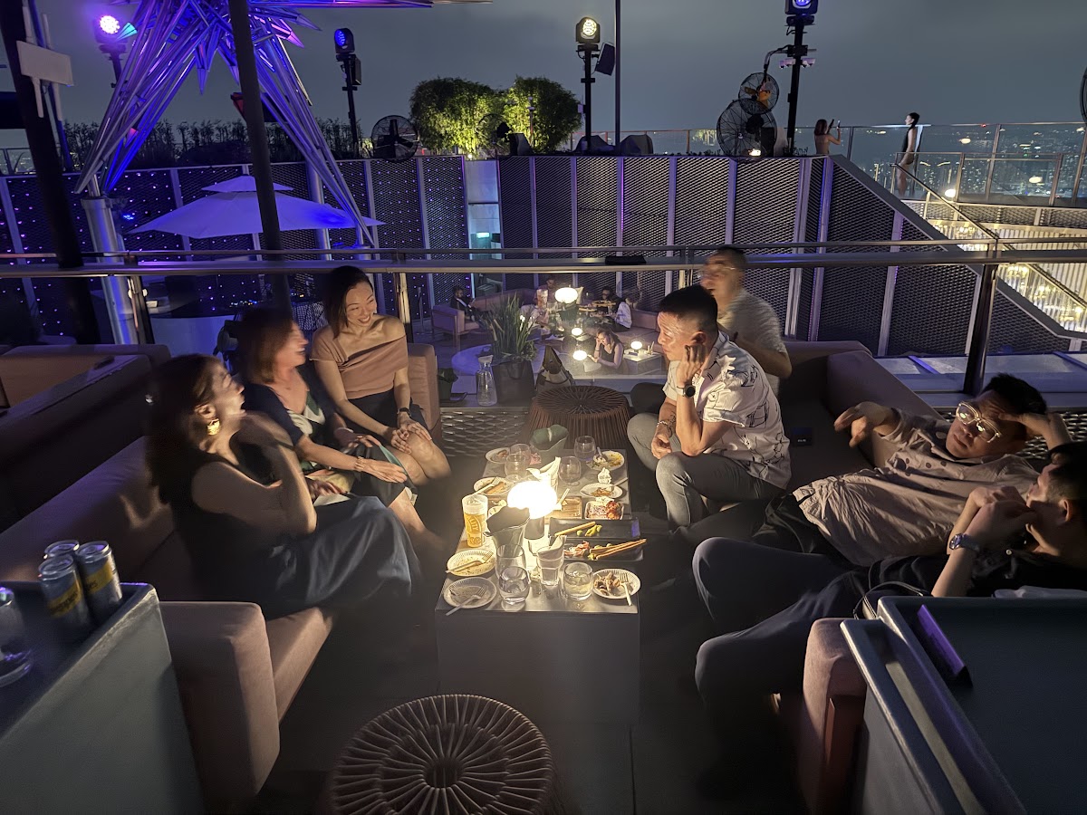 Members on the rooftop at the Singapore launch