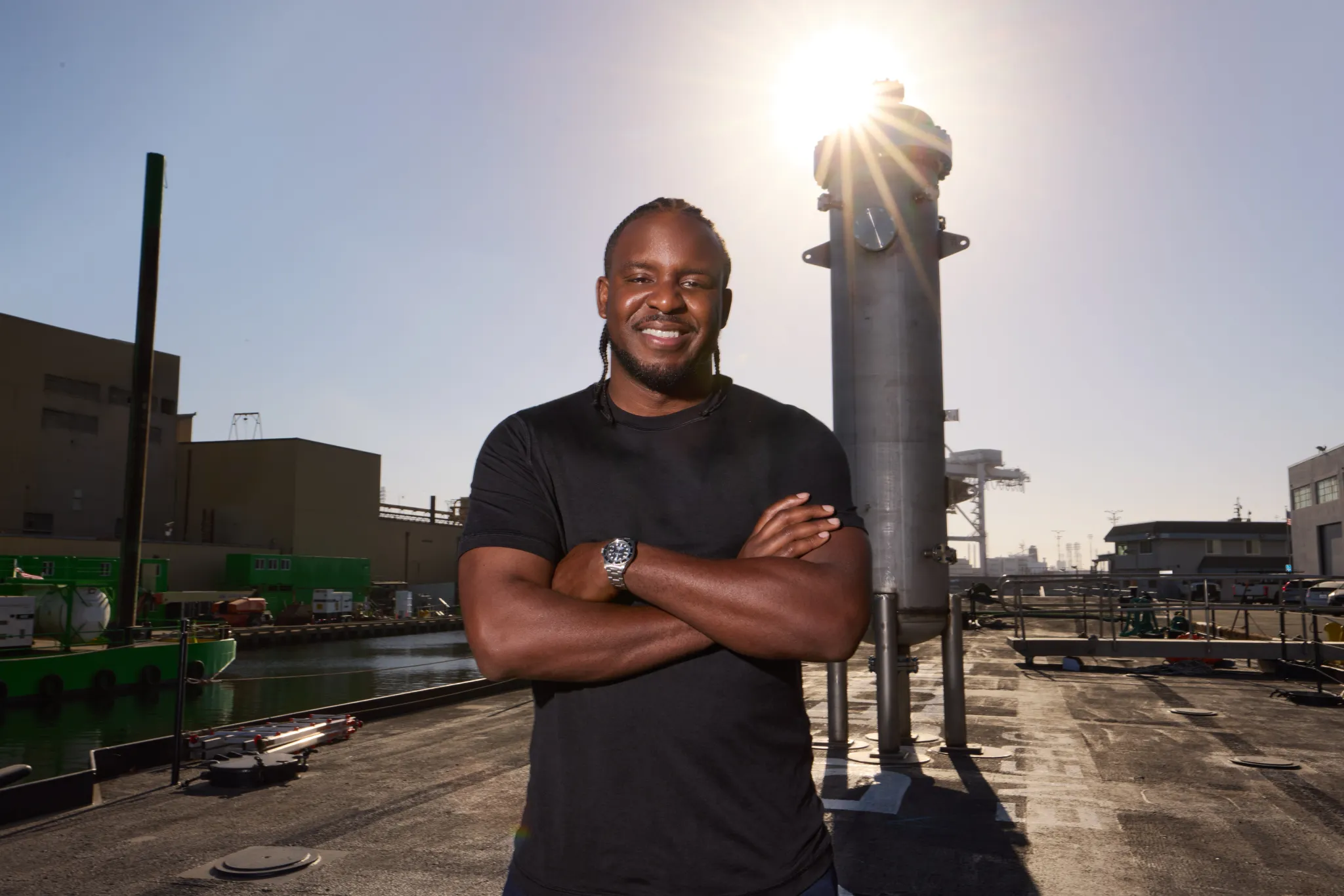 Bluecore Energy at the Port of Long Beach, as pictured in TechCrunch