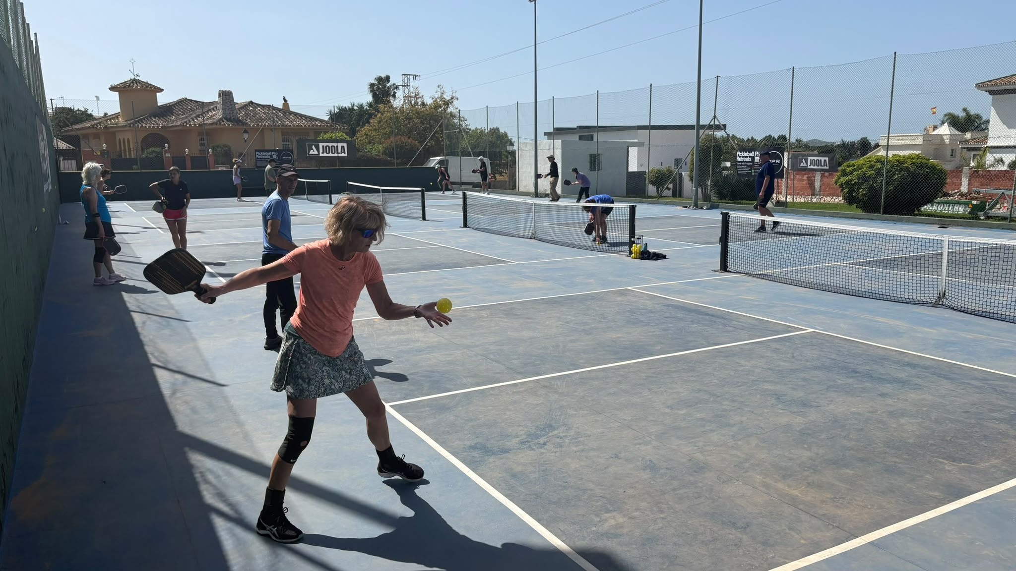 Pickleball match play in Fuengirola