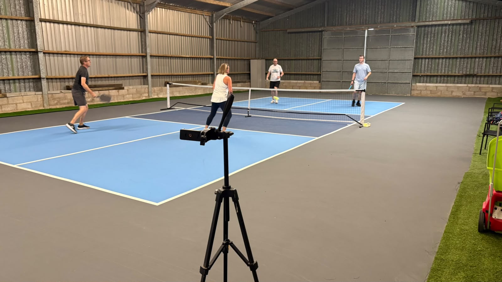 Permanent indoor pickleball championship courts