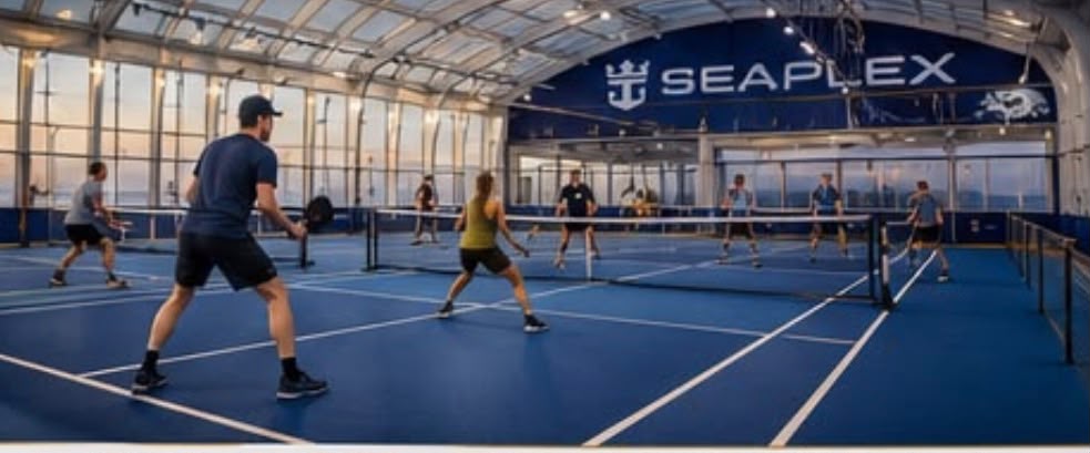 Luxury pickleball cruise setting