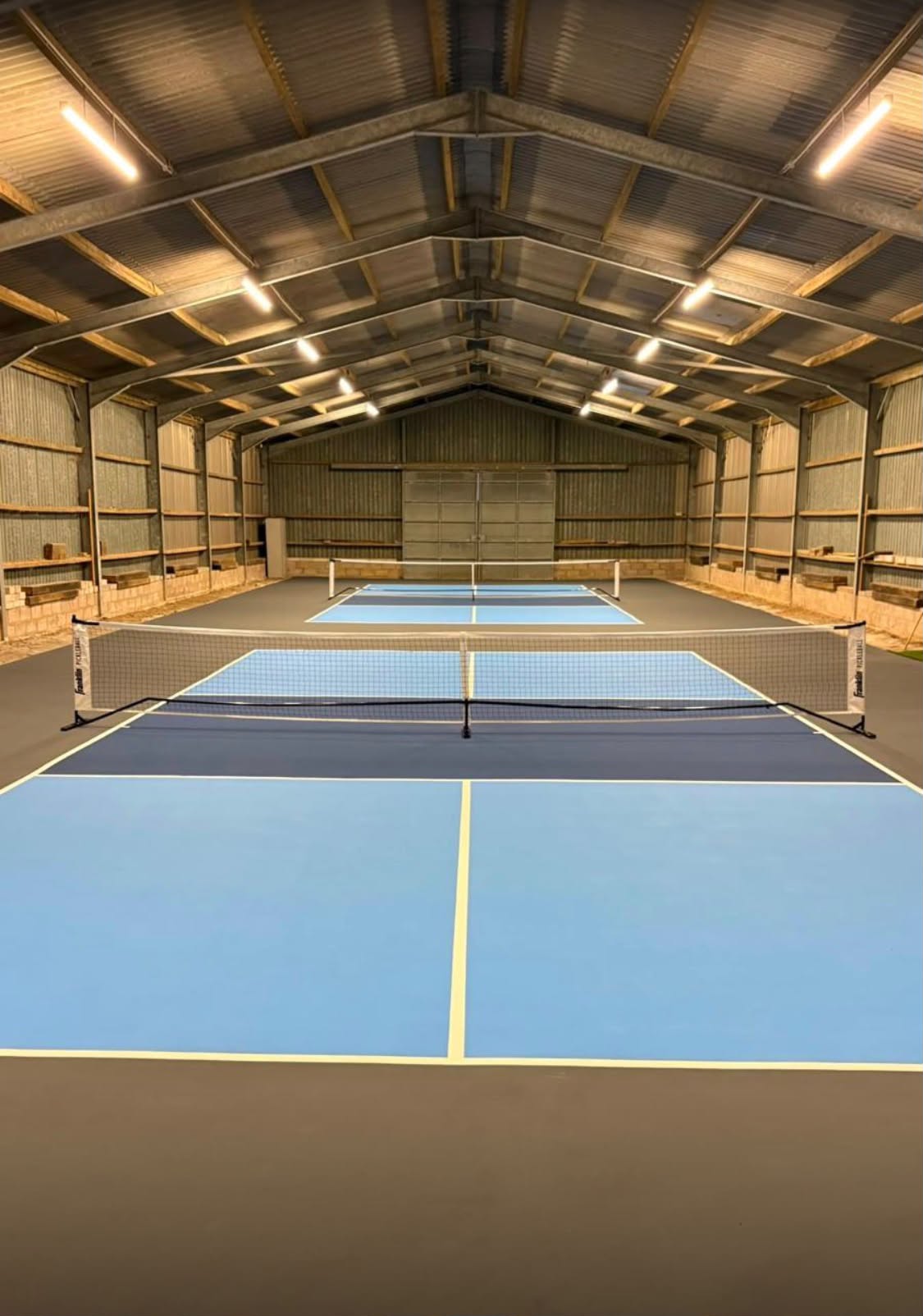 Dedicated pickleball courts in the English countryside