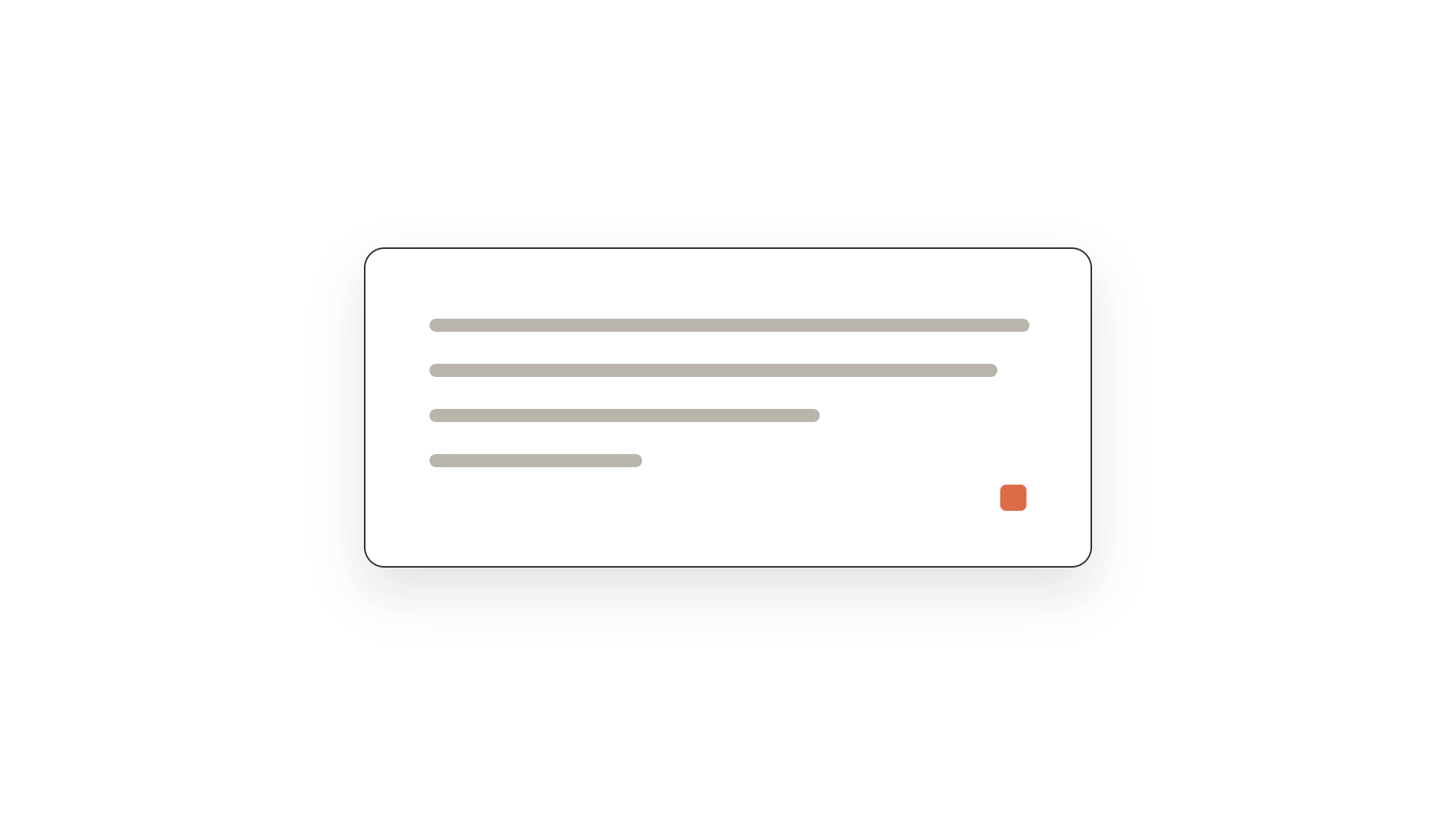 A short written reply in a single message card, the way questions to The Listing Dept are answered