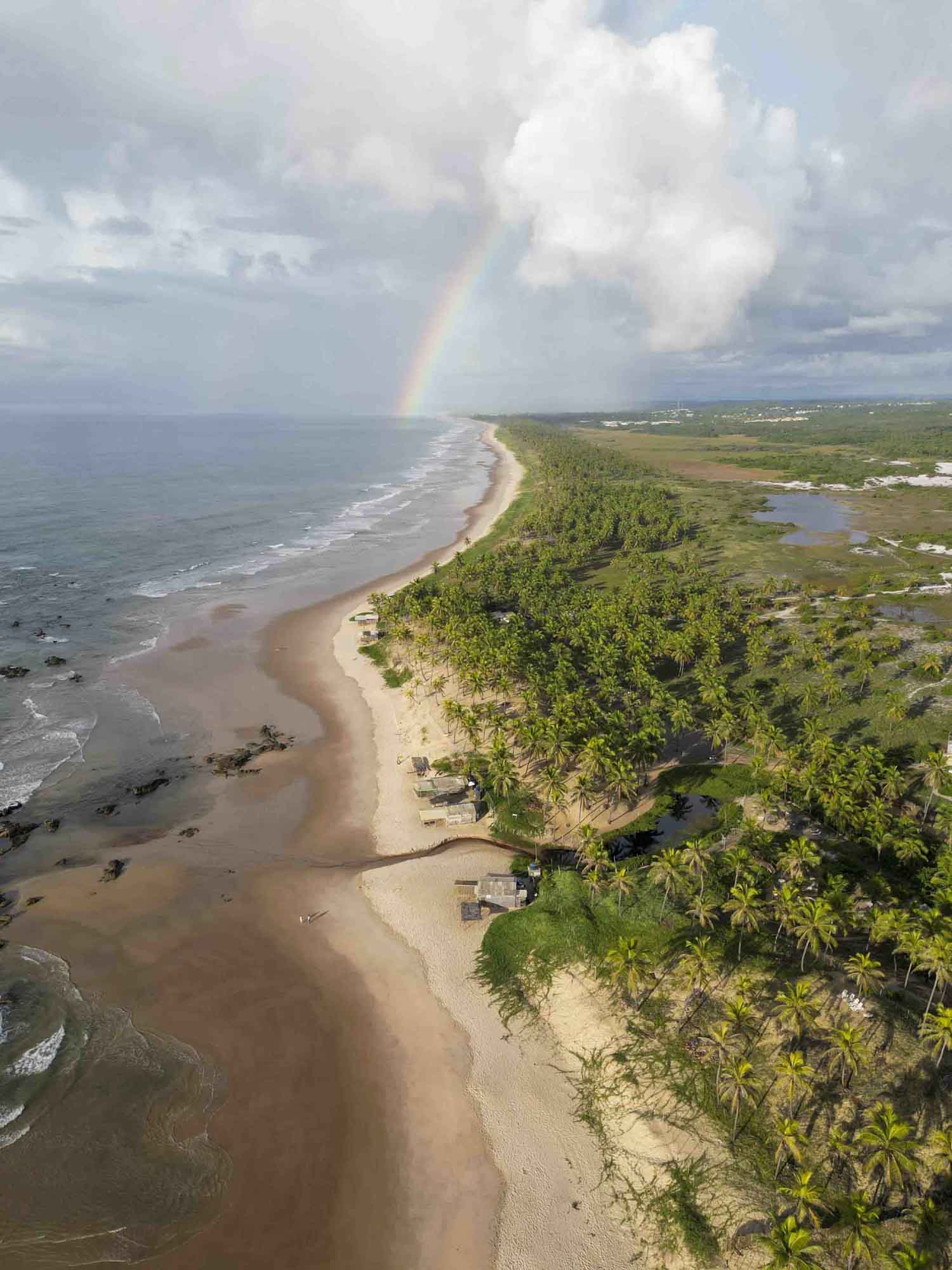 image of panoramic view in santo antonio bahia ocean and beach