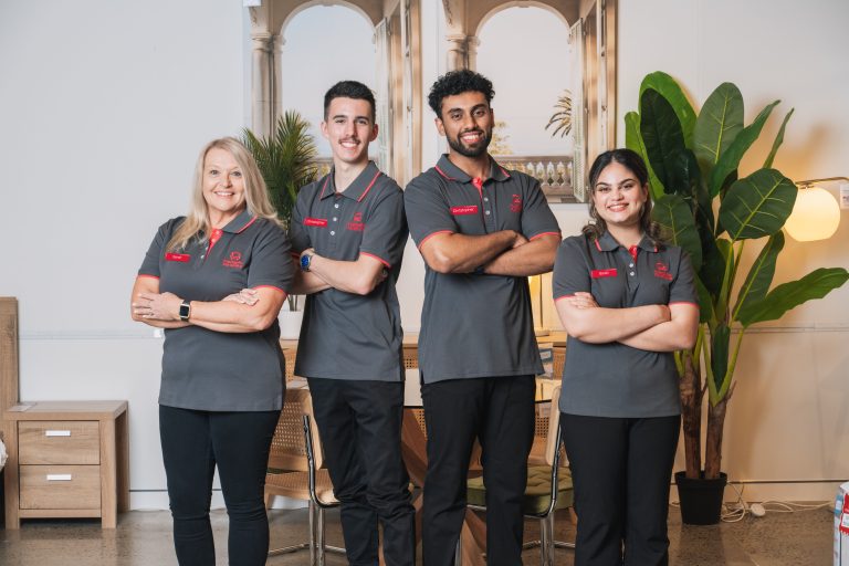 Fantastic Furniture new staff uniform program - polos with badges