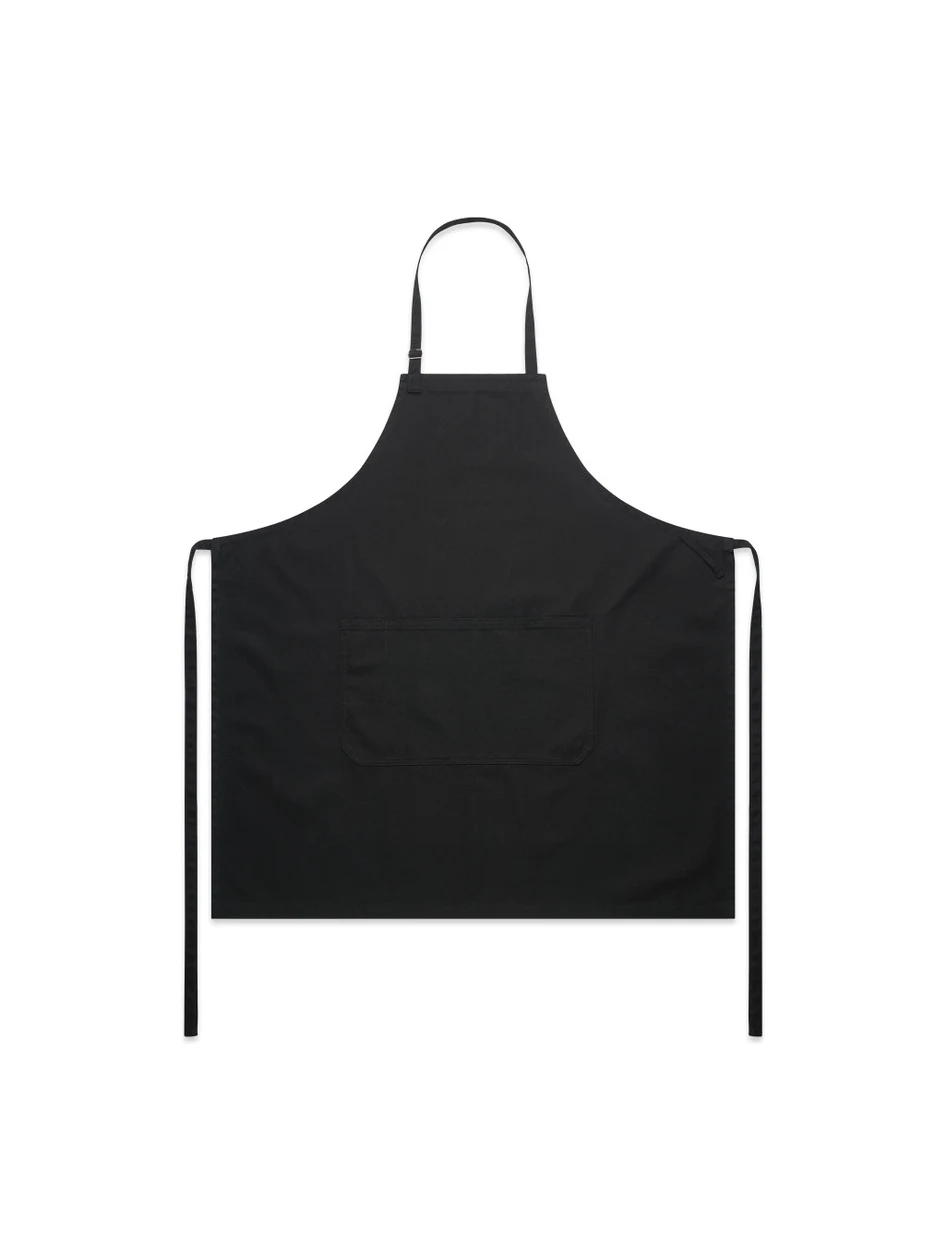 Canvas Apron in Black – front view