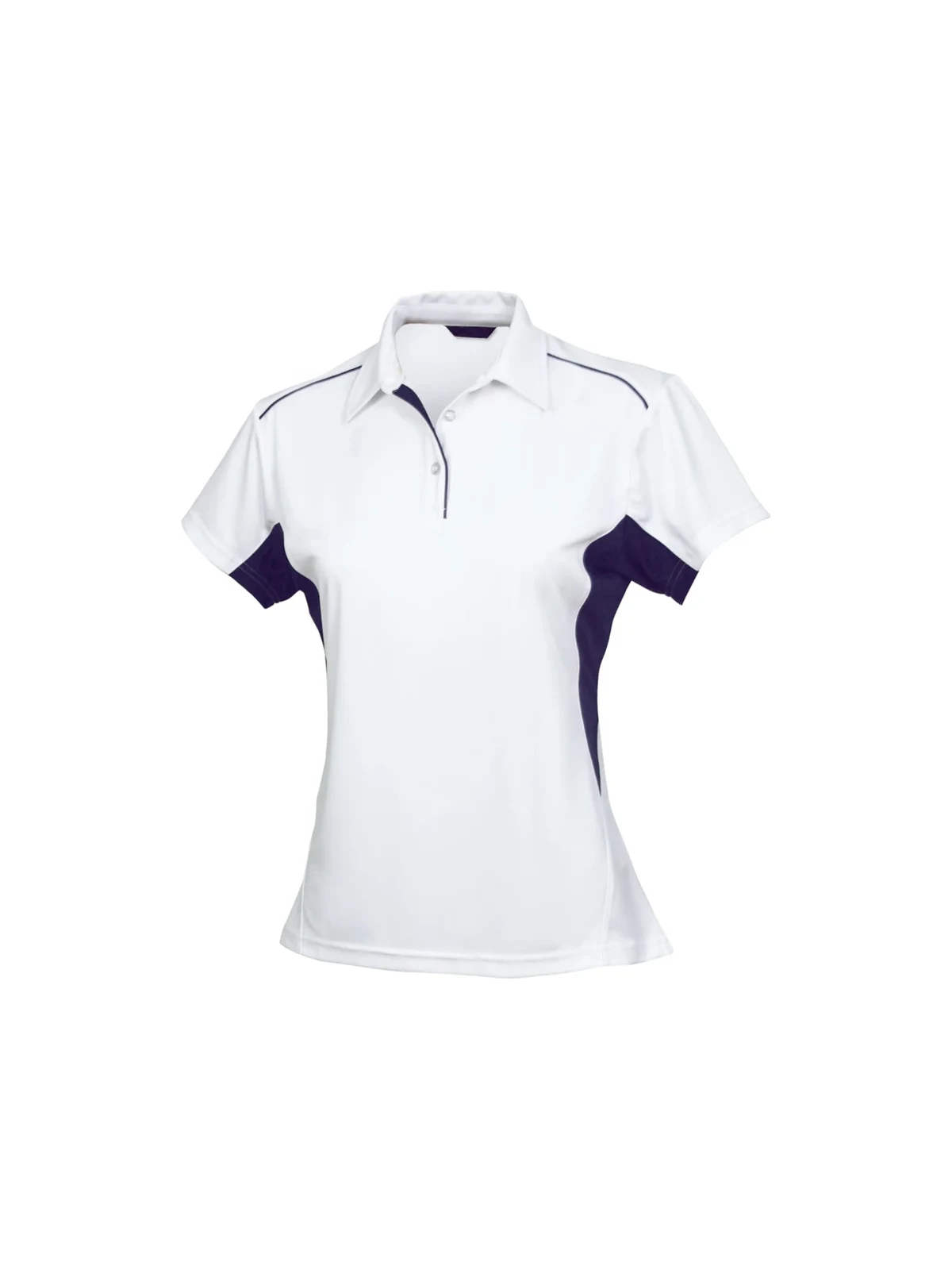 Freshen Polo - Ladies in White/Navy