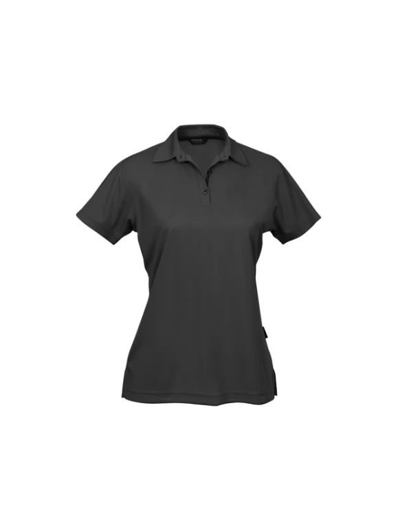 Superdry Polo Ladies in Charcoal/Black