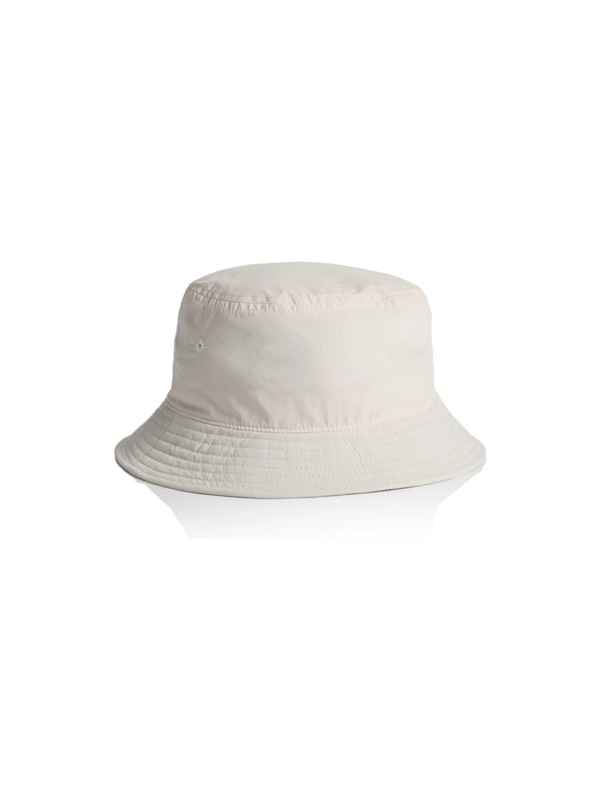 Nylon Bucket Hat in Bone – front view