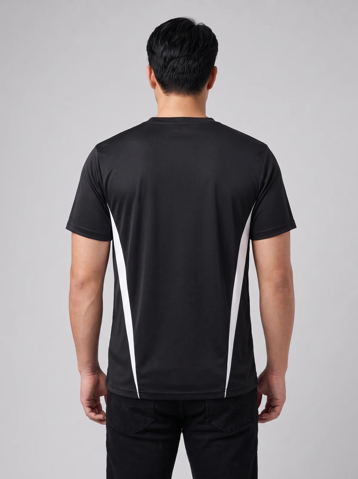 Eureka Men's Tees in Black/White – back view