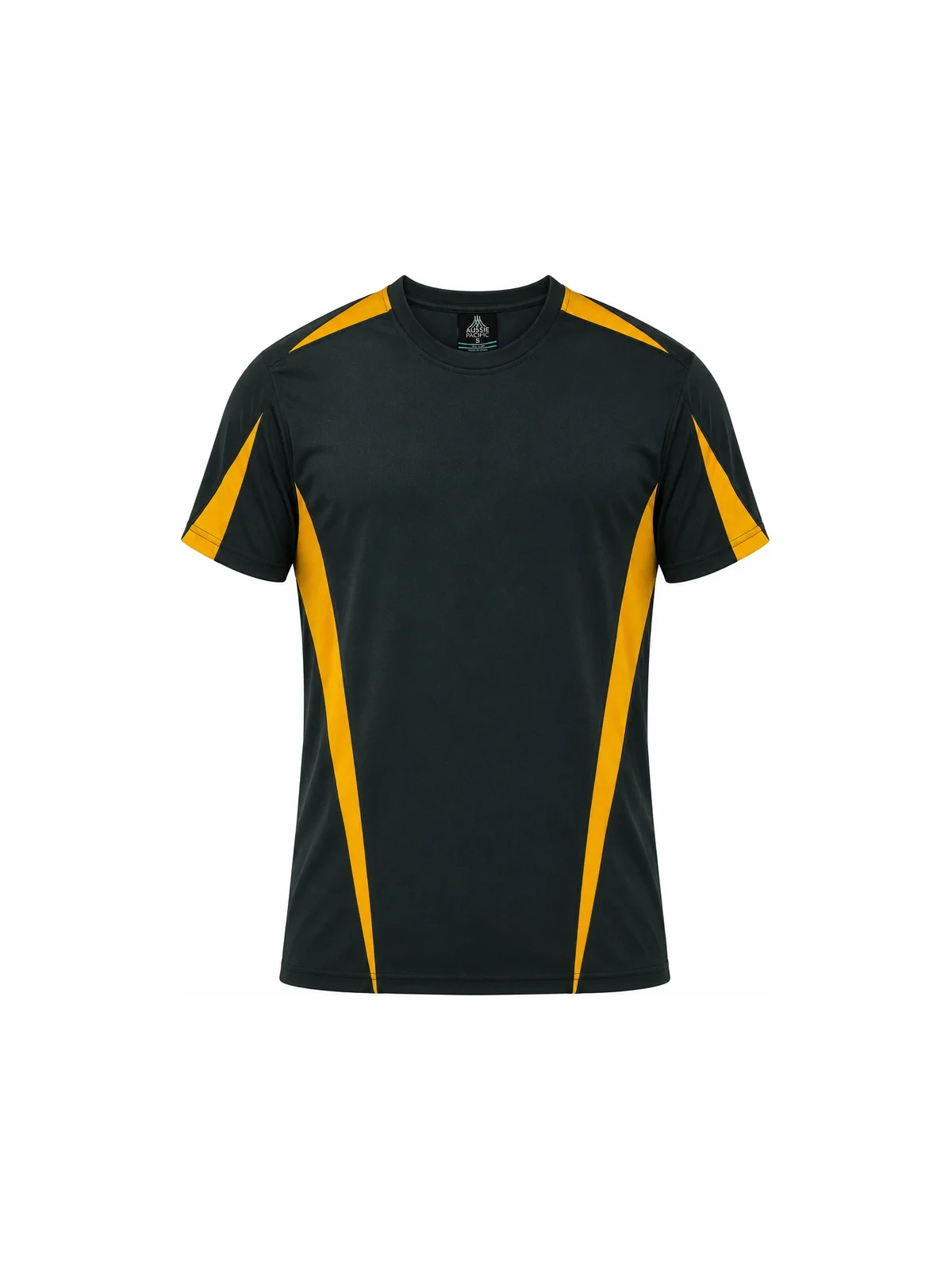 Eureka Men's Tees in Black/Gold – front view