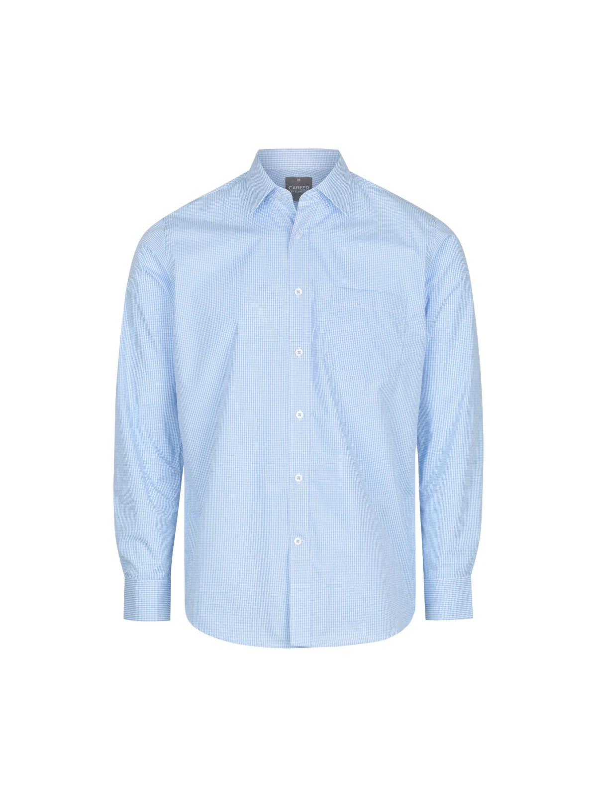 Men's Westgarth Gingham Long Sleeve Shirt in Sky