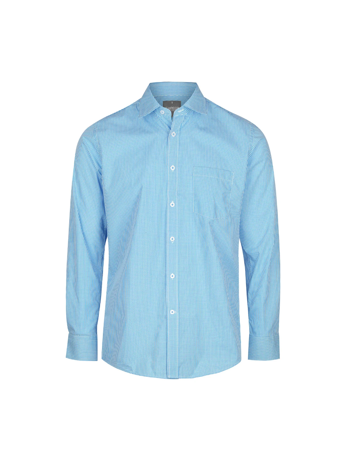 Men's Westgarth Gingham Long Sleeve Shirt in Teal