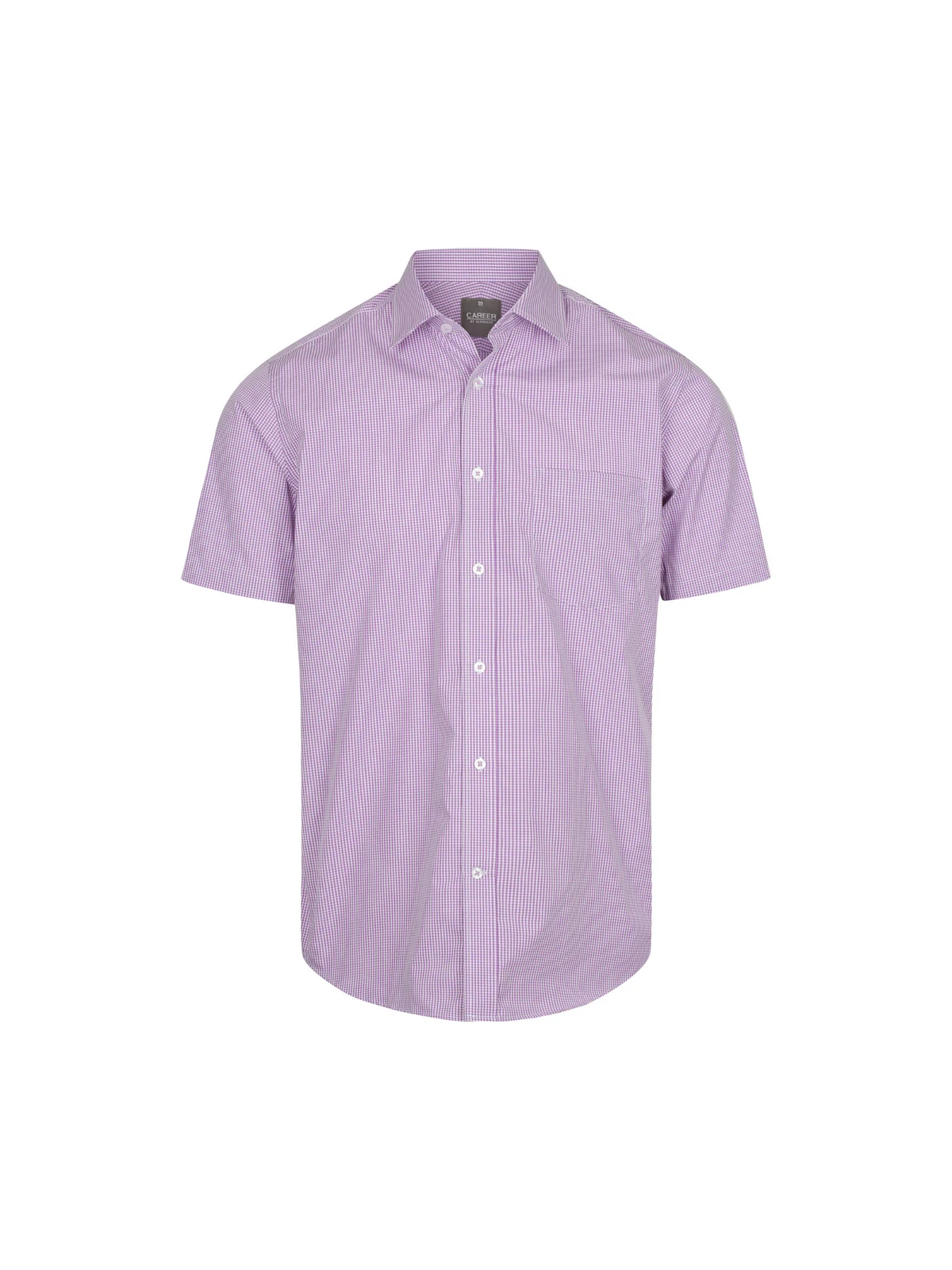 Men's Westgarth Gingham Short Sleeve Shirt in Lilac