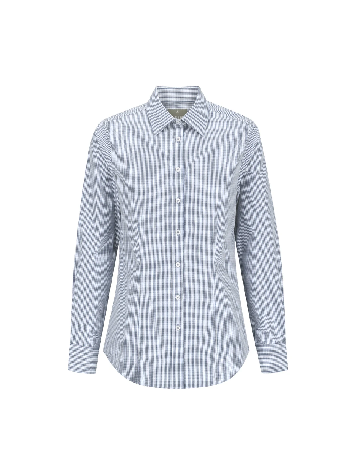 Westgarth Gingham Long Sleeve Slim Fit Shirt – front view