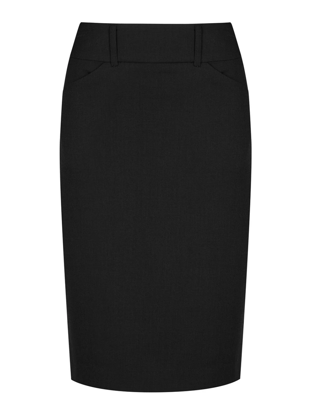 Women's Washable Pencil Skirt in Black