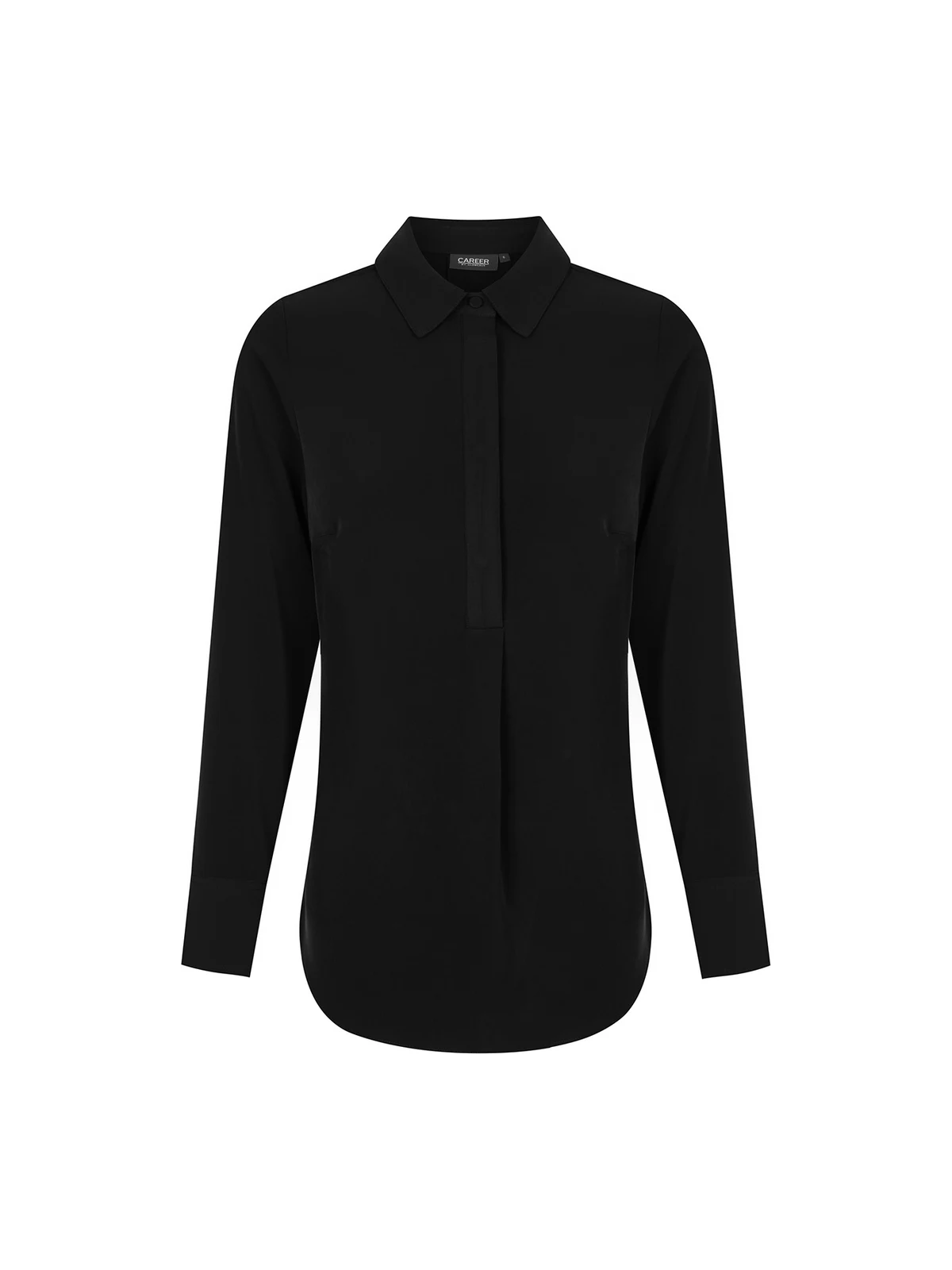 Quinn Top in Black – front view