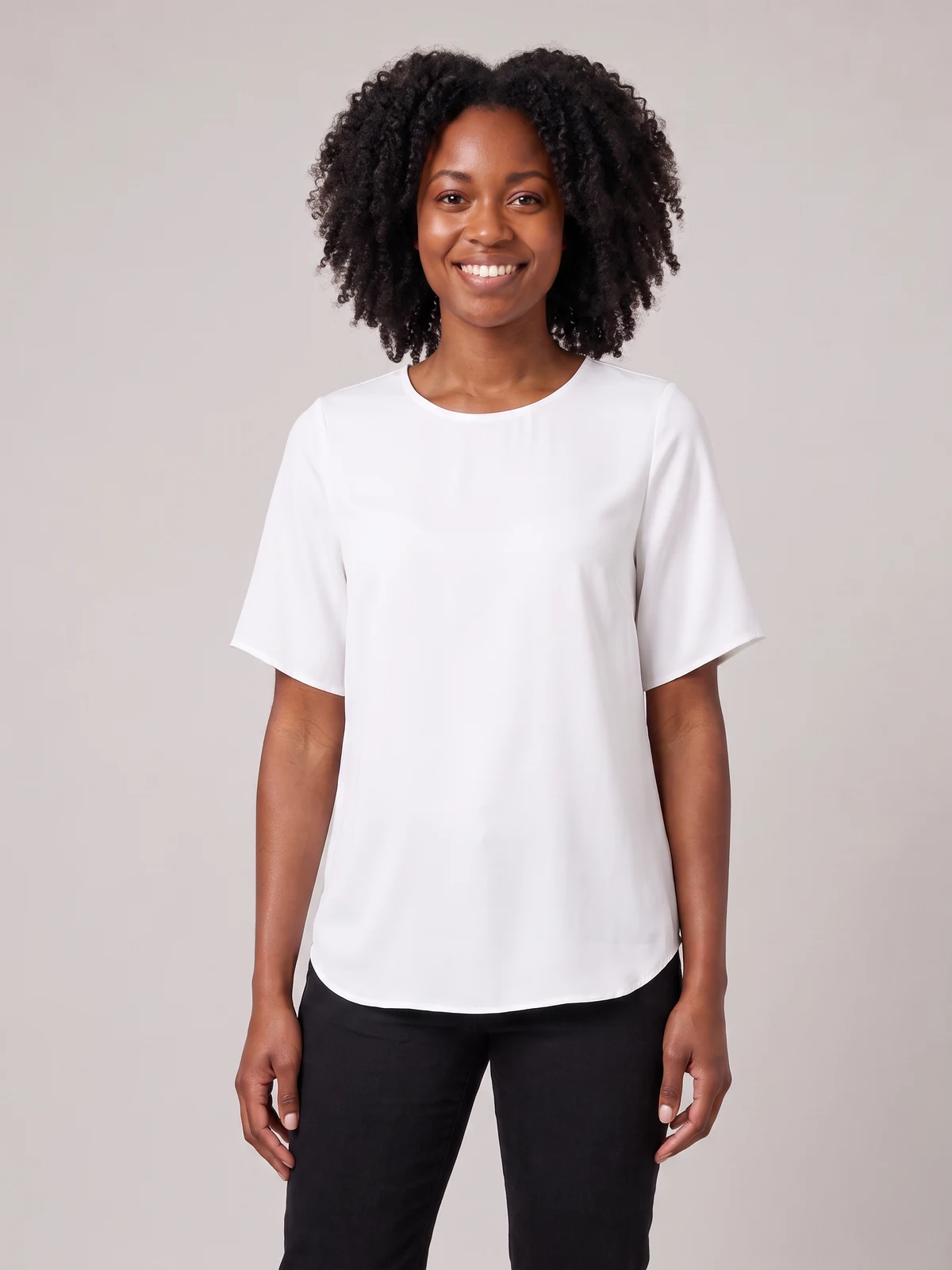 Taylor Top in Ivory – front view