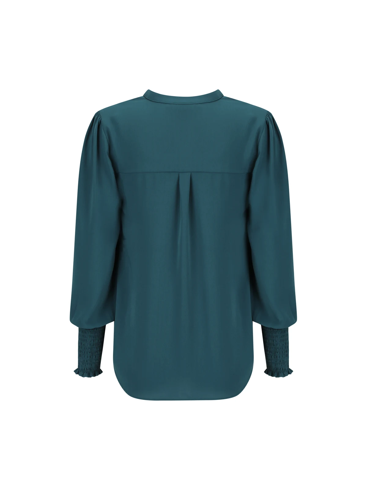 Marni 1/2 Placket Top in Peacock – back view