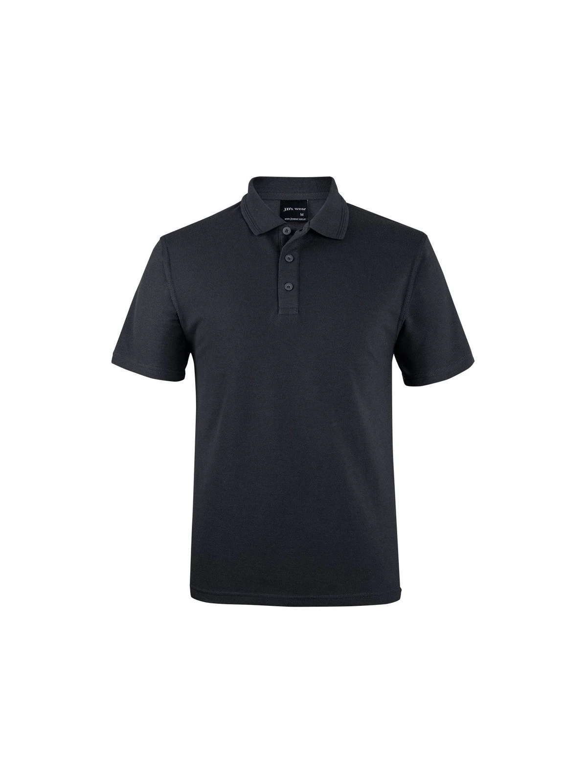 210 Polo in Black – front view