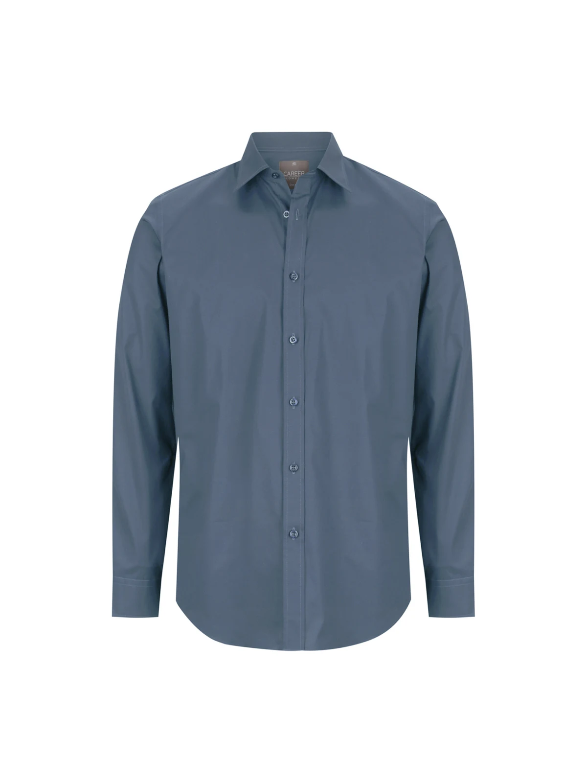 Olsen Cotton Stretch Shirt- Slim Fit in Denim