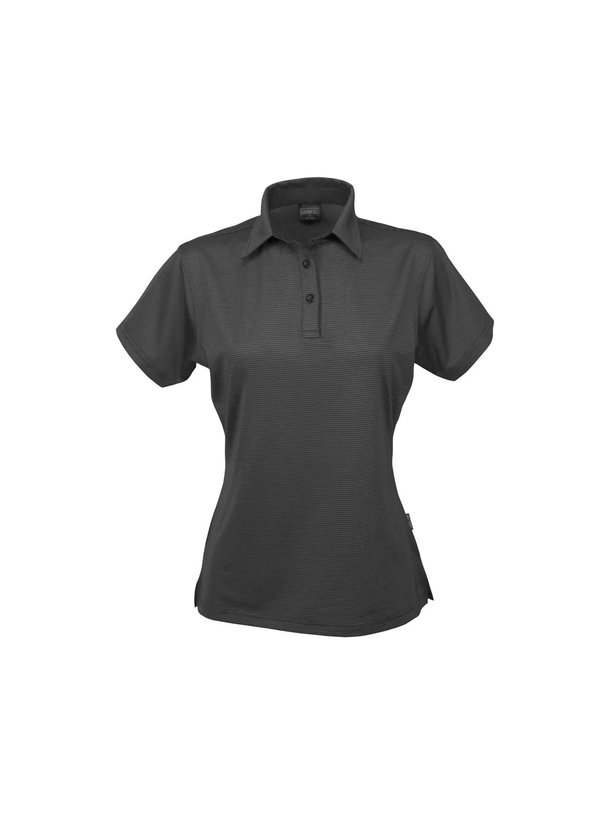 Silvertech Polo - Ladies in Charcoal/Silver