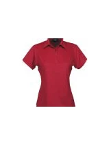 Silvertech Polo - Ladies in Red/Silver