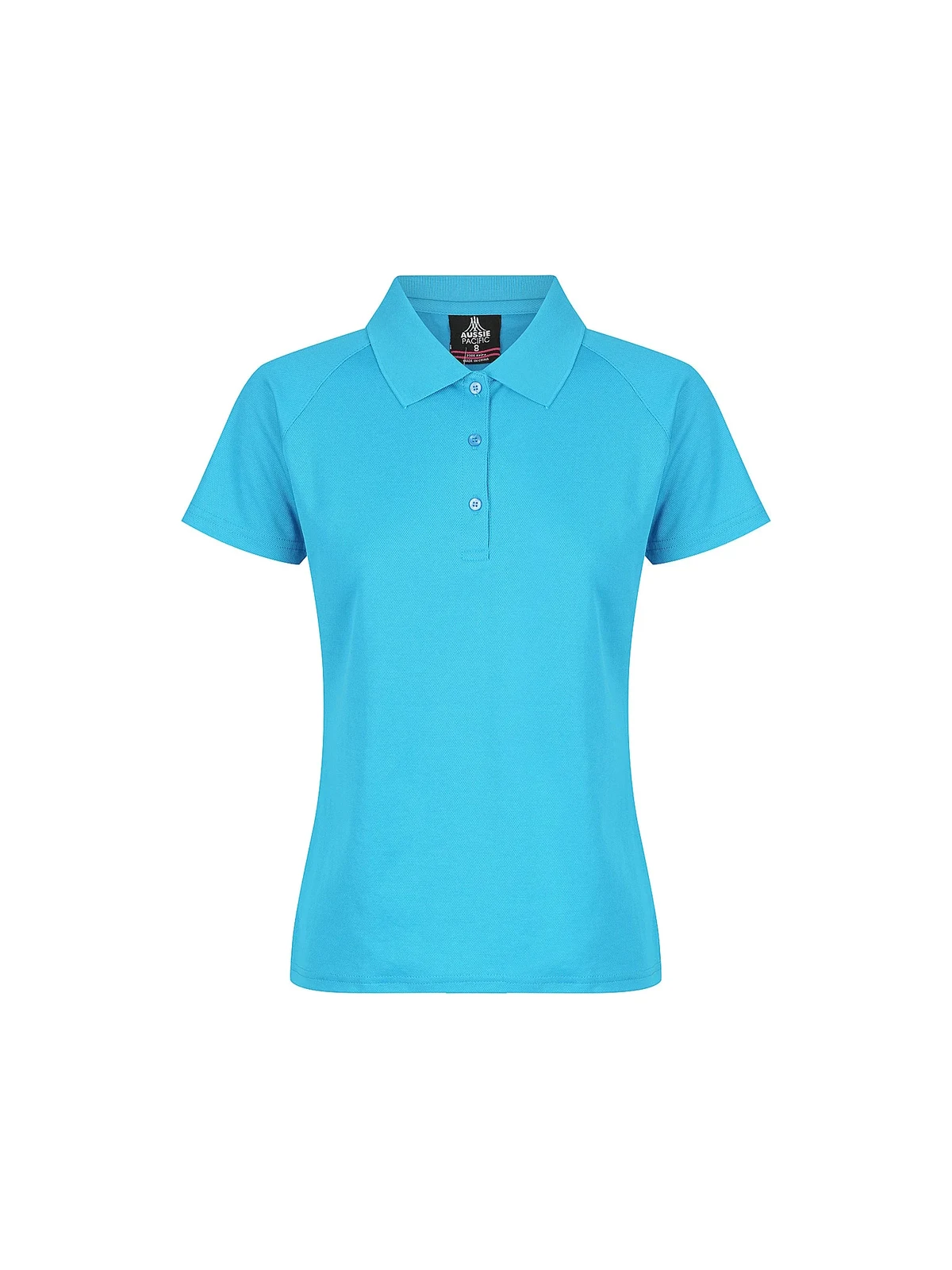 Keira Ladies' Polos in Pacific Blue – front view
