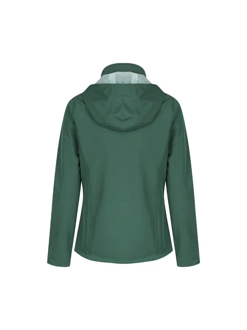 Ladies Olympus Soft Shell Jacket in Bottle – back view