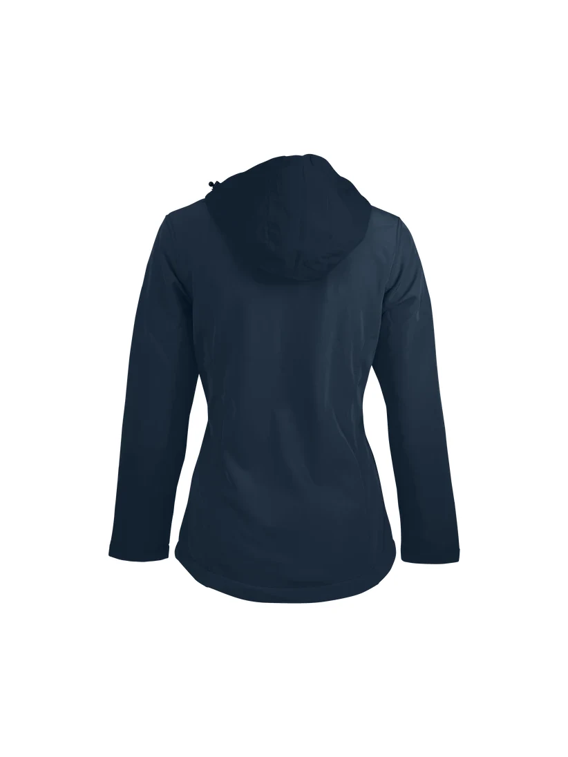 Ladies Olympus Soft Shell Jacket in Navy – back view